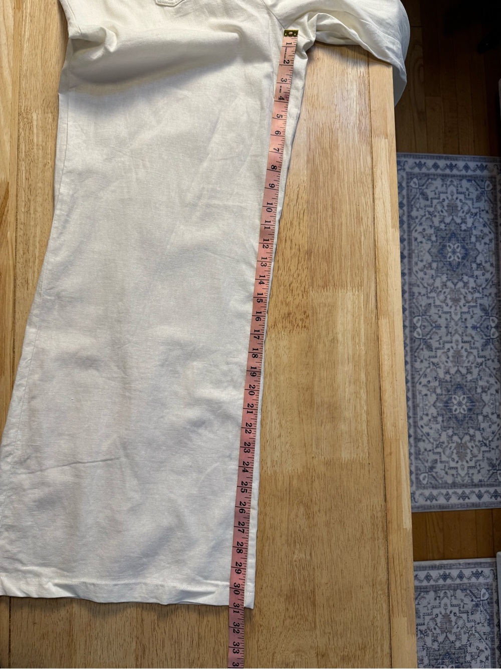 Venus White Linen-Cotton Sailor Wide-Leg Pants NWOT Size 10 - Picture 10 of 10